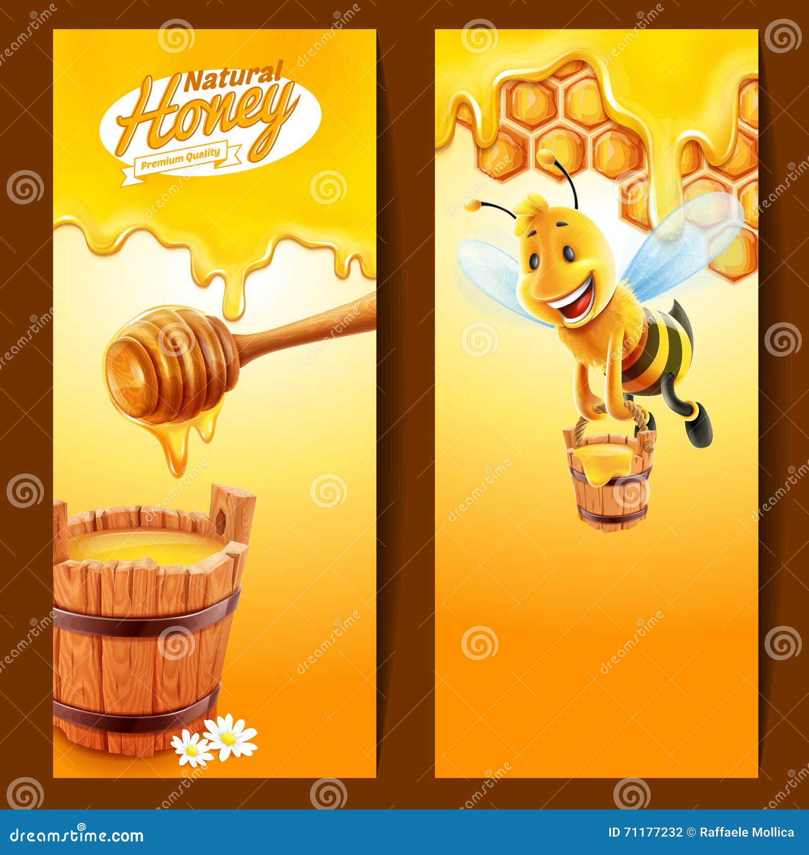 Honey stock vector. Illustration of farm, natural, nectar 71177232