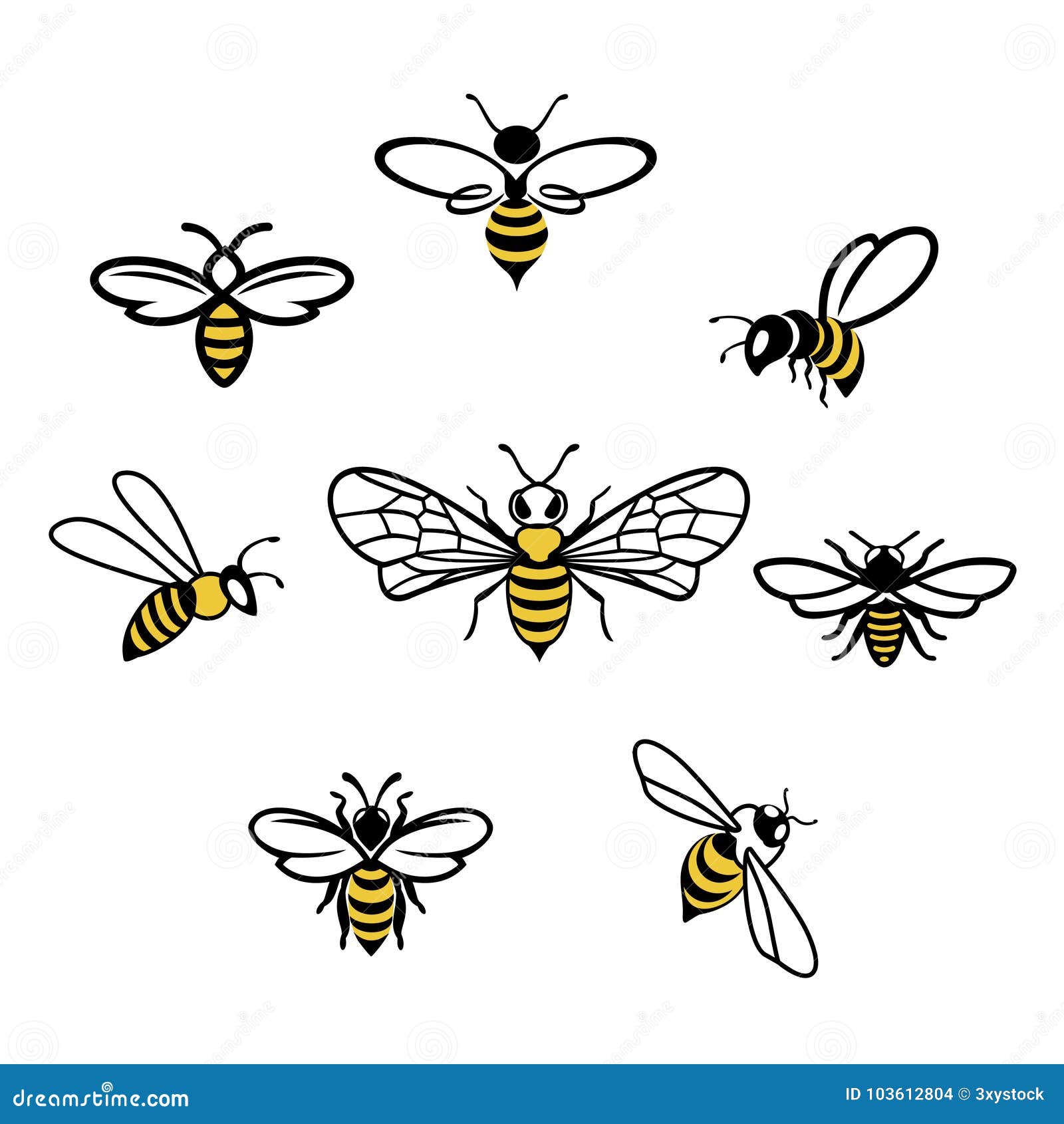 honey bee icons