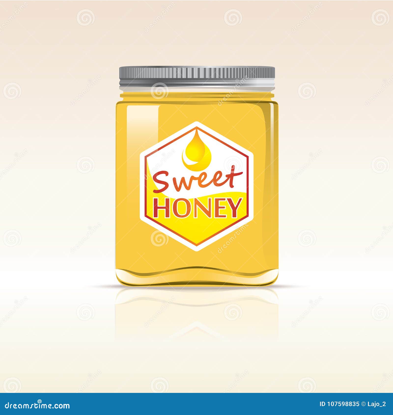 Honey Bottle Design ilustração do vetor. Ilustração de frasco 107598835