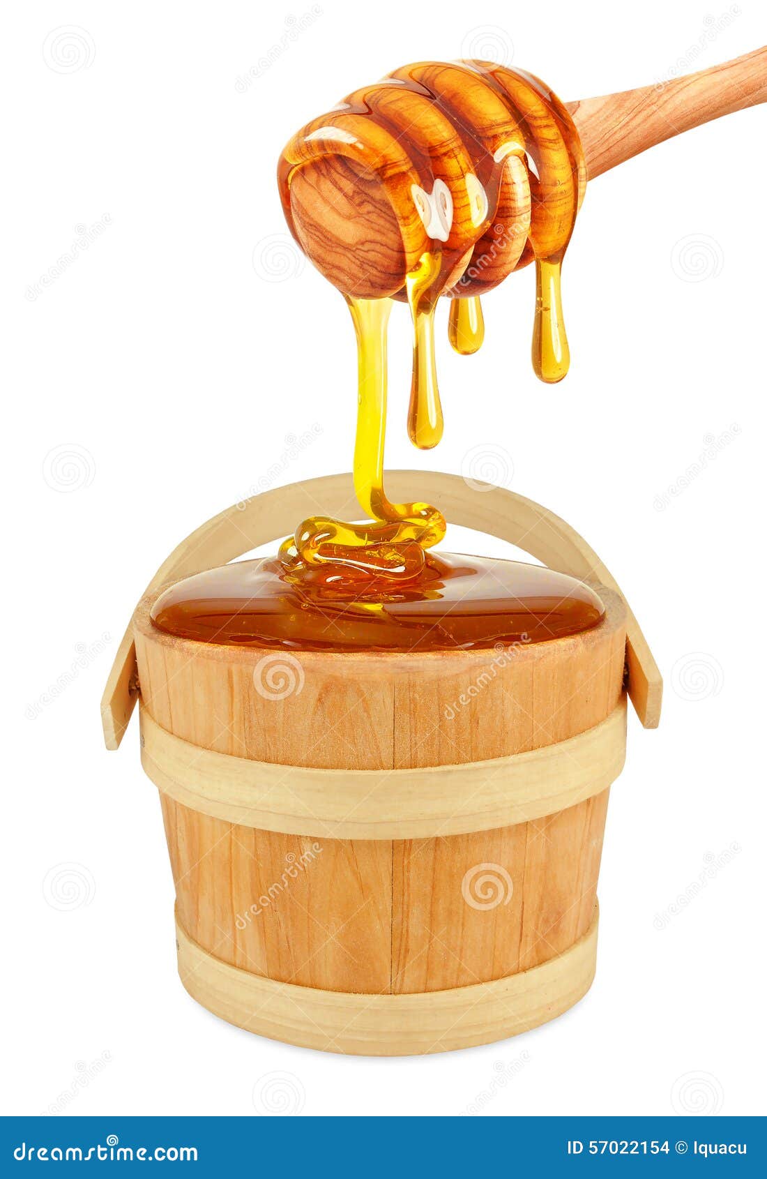 Honey in a bucket stock photo. Image of yellow, single 57022154