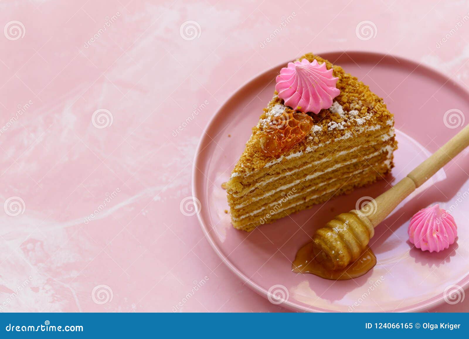 Honey cake stock image. Image of traditional, caramel - 124066165