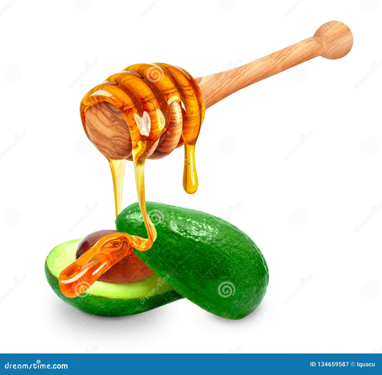 Avocado and honey stock image. Image of seed, ripe, moisturizer 134659587