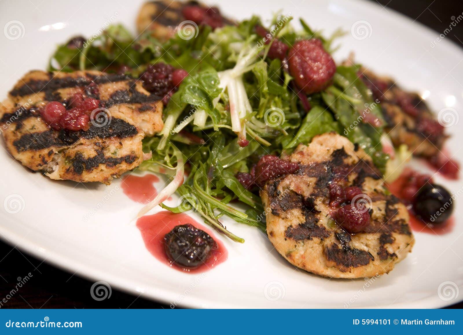 Honey Glazed Chicken Breast with Dried Fruit Stock Image Image of