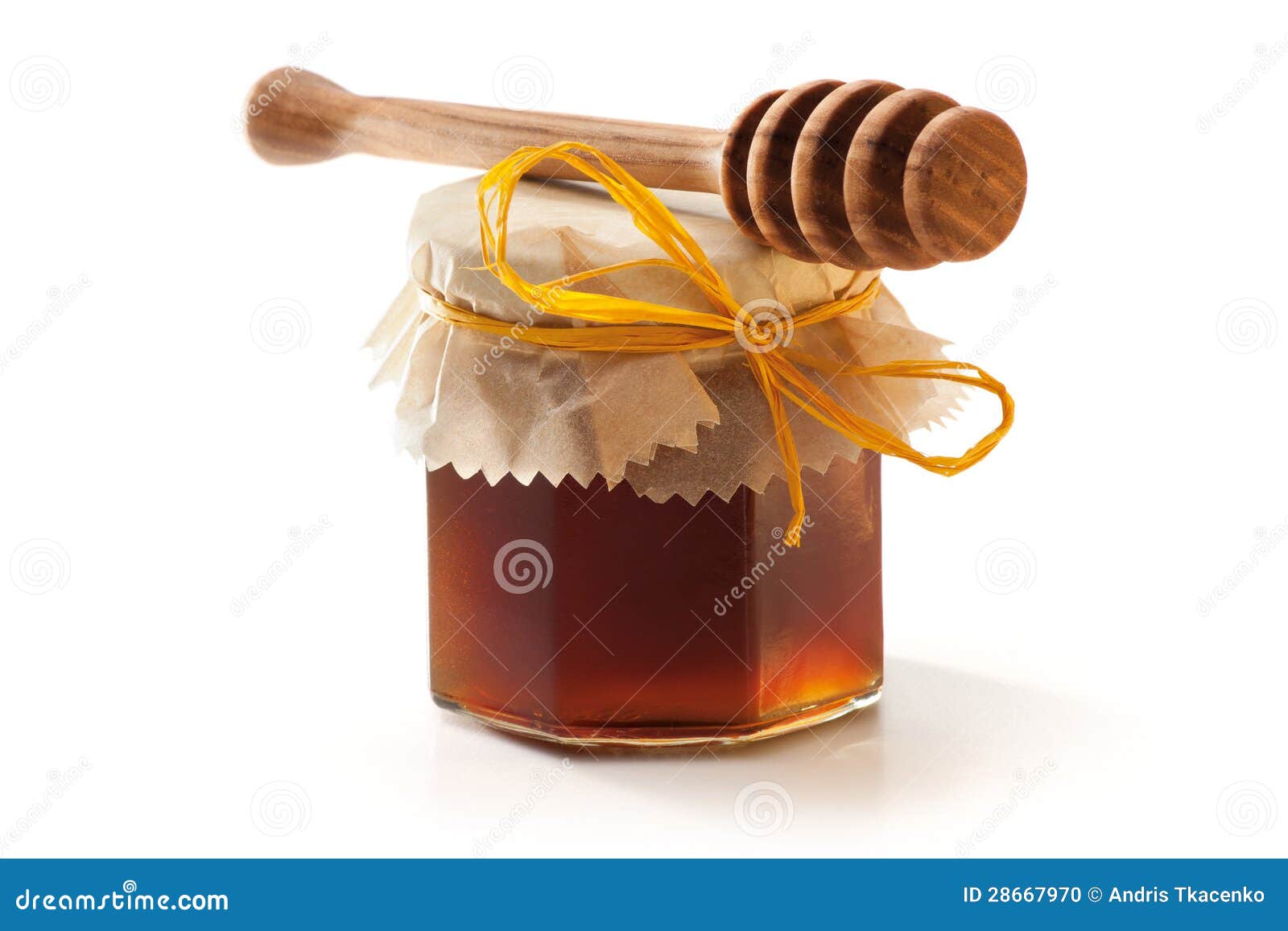 Honey Jar and dipper stock photo. Image of honey, fresh 28667970
