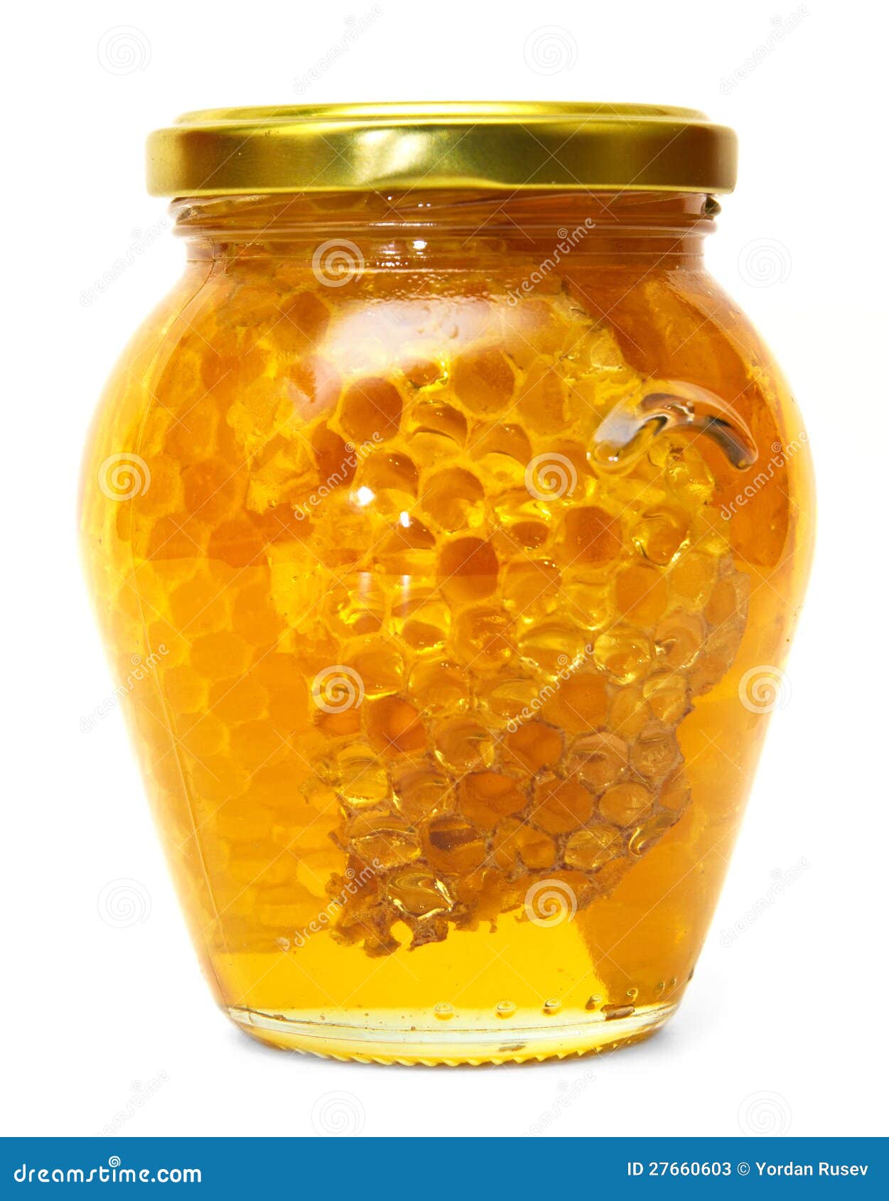 Honey jar isolated stock image. Image of container, dinner 27660603