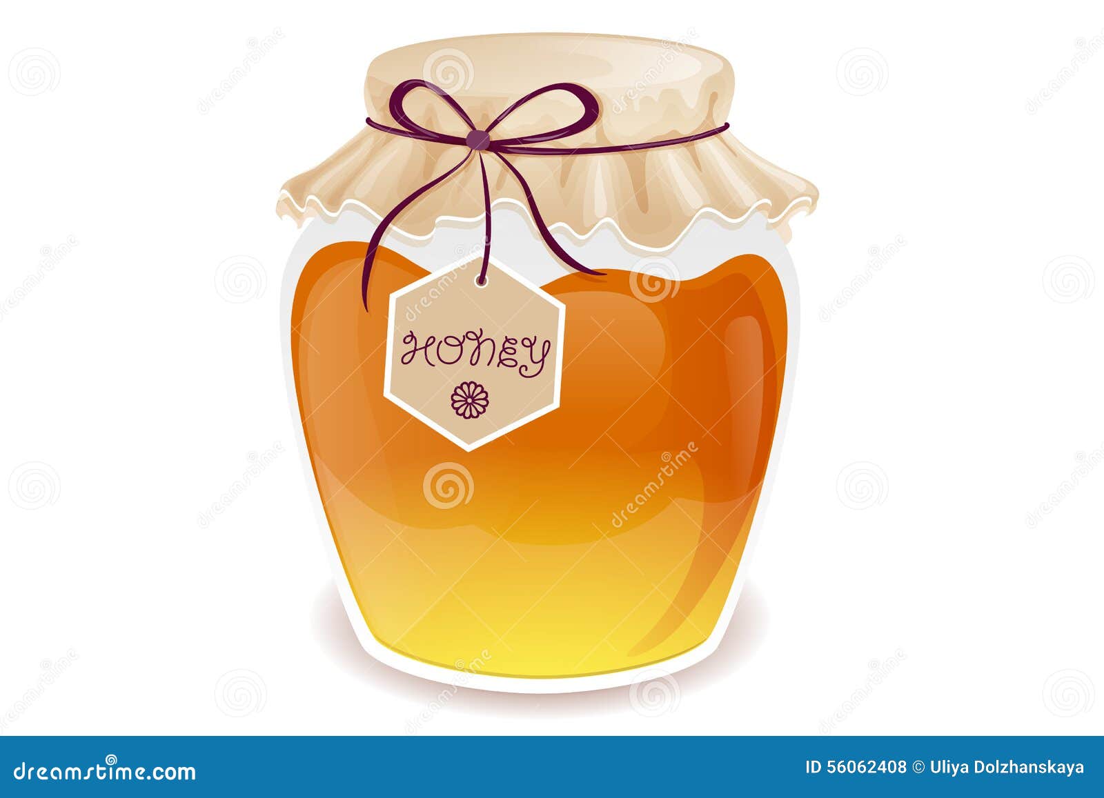Honey jar stock vector. Illustration of feed, 56062408