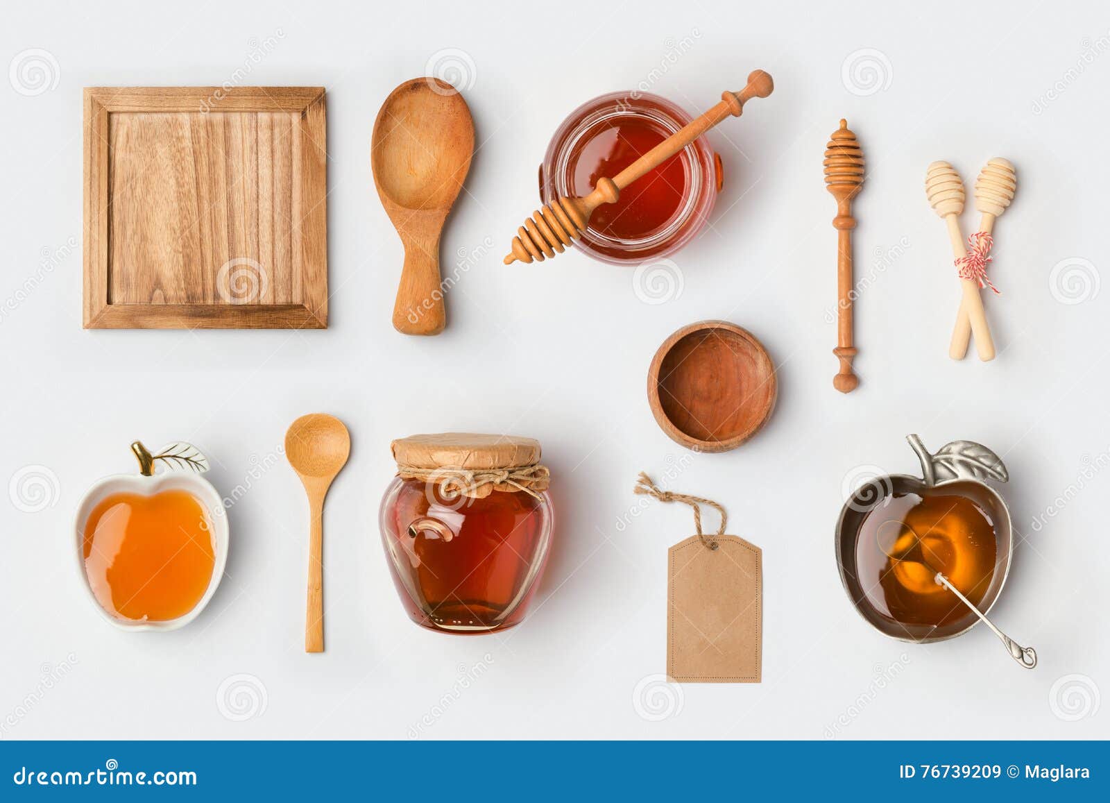 Download Honey Mock Up Branding Template. View From Above. Stock ...