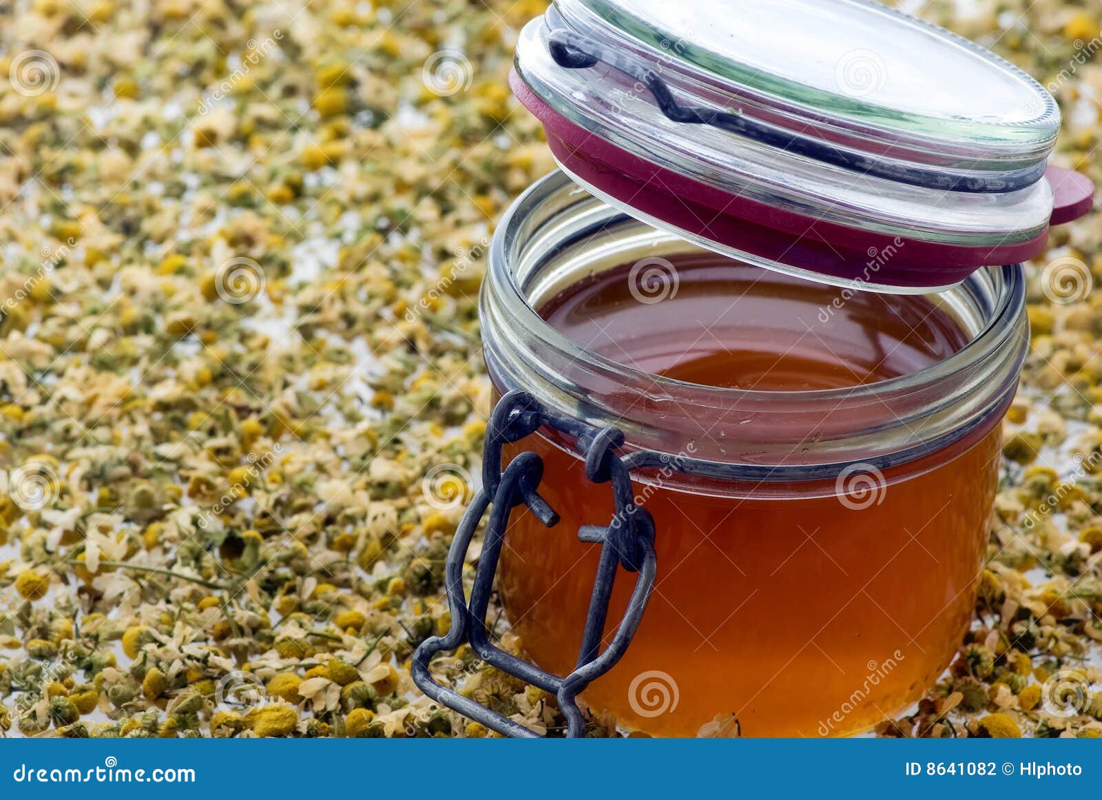 Honey in a preserving jar stock photo. Image of medicament 8641082