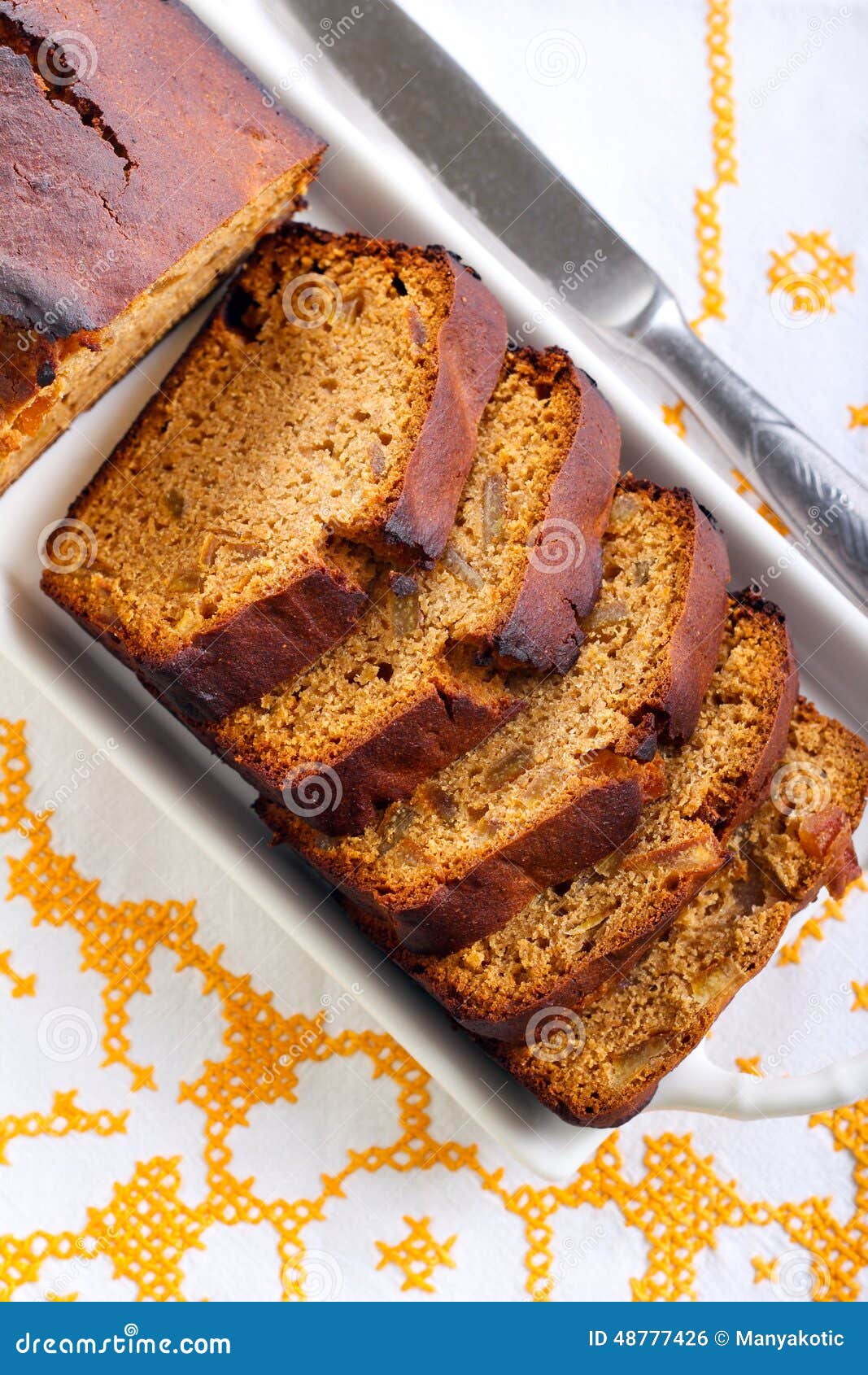 Honey rye loaf cake stock photo. Image of baked, citrus 48777426