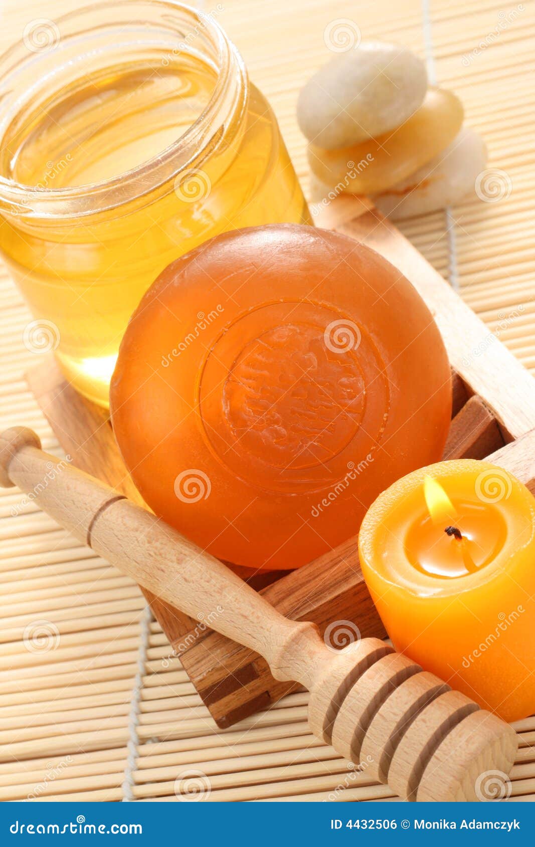 Honey soap stock photo. Image of beauty, hygiene, treatment 4432506