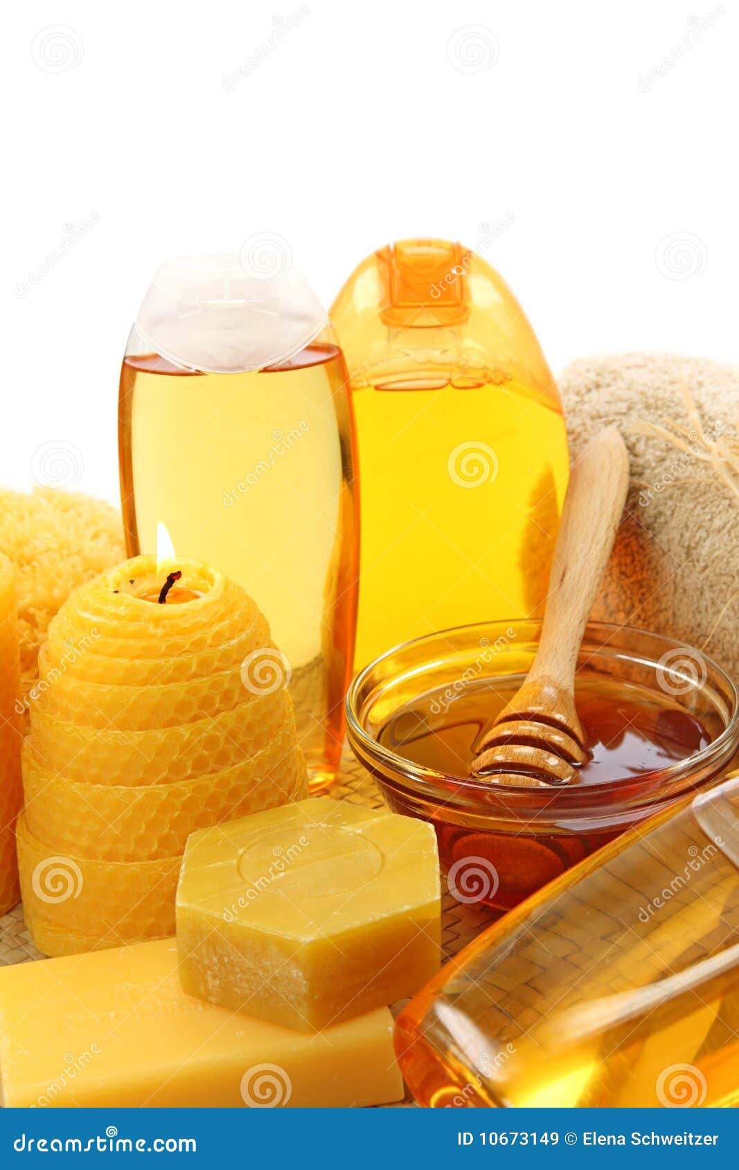 Honey spa stock image. Image of stick, pampering, products 10673149