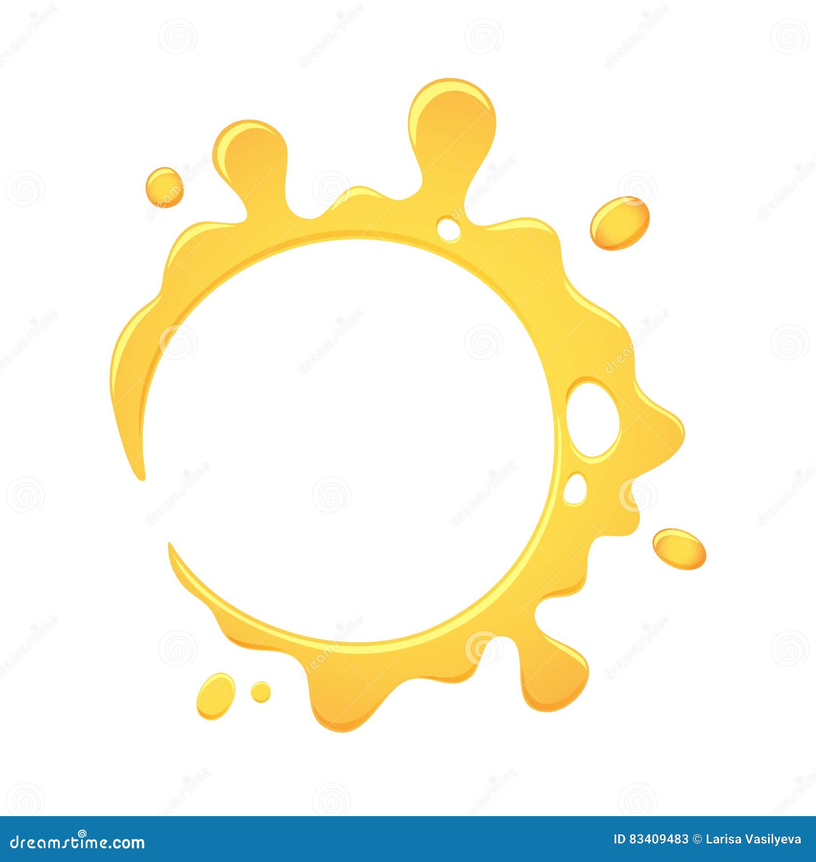 Honey Splash Vector | CartoonDealer.com #83409495