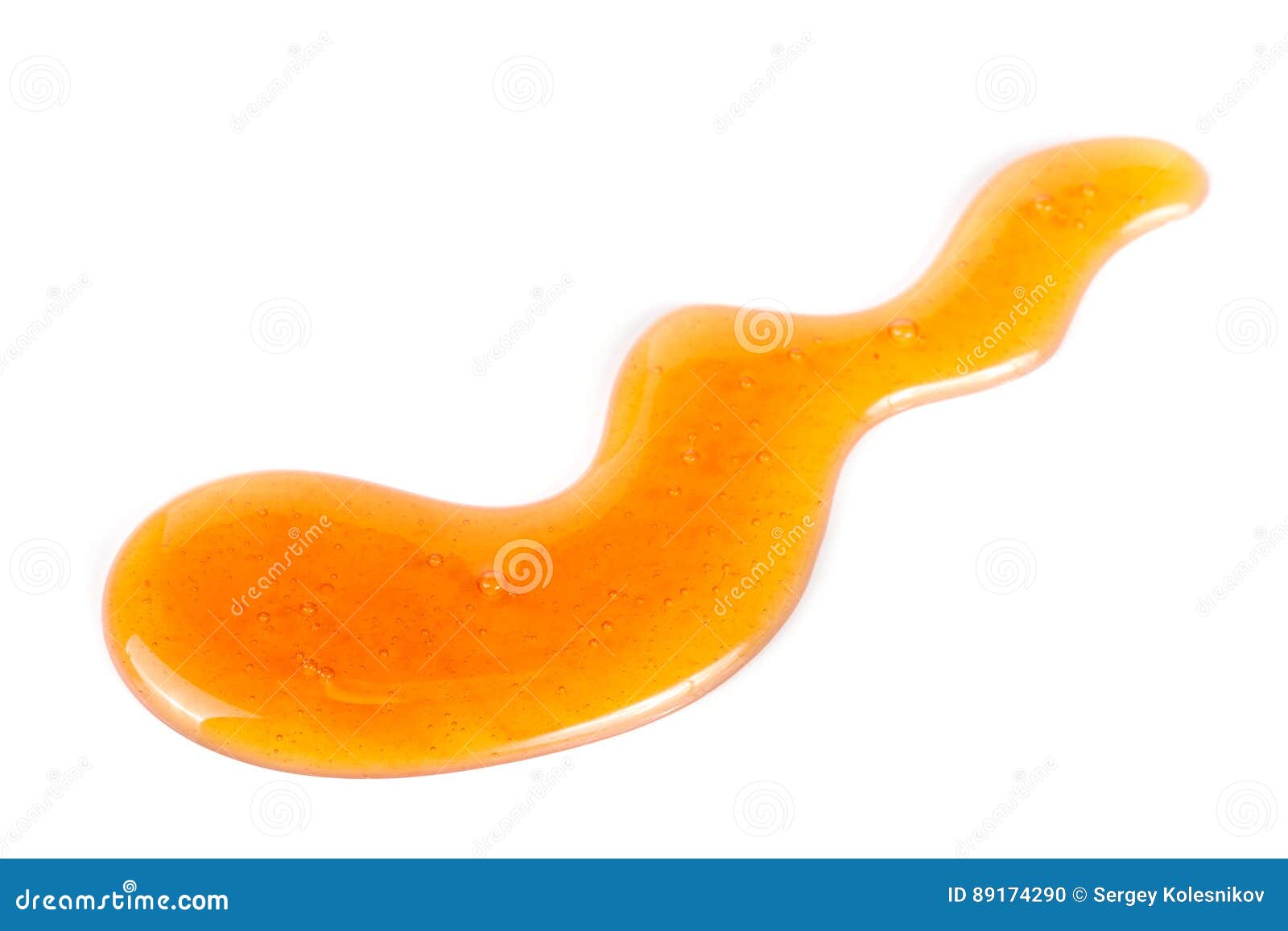 Honey Stain Isolated on a White Background Stock Photo Image of fluid