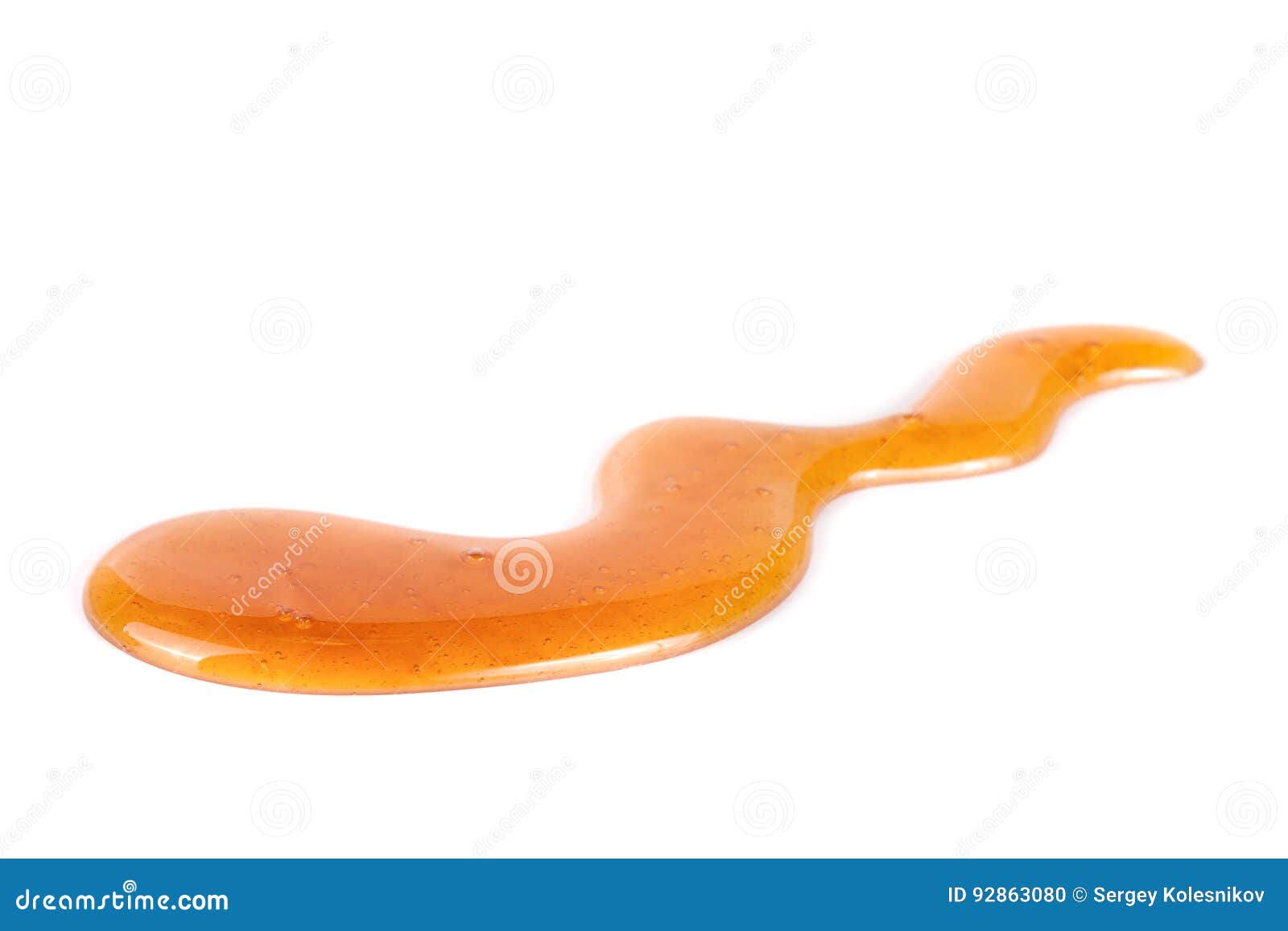 Honey Stain Isolated on a White Background Stock Photo Image of drip