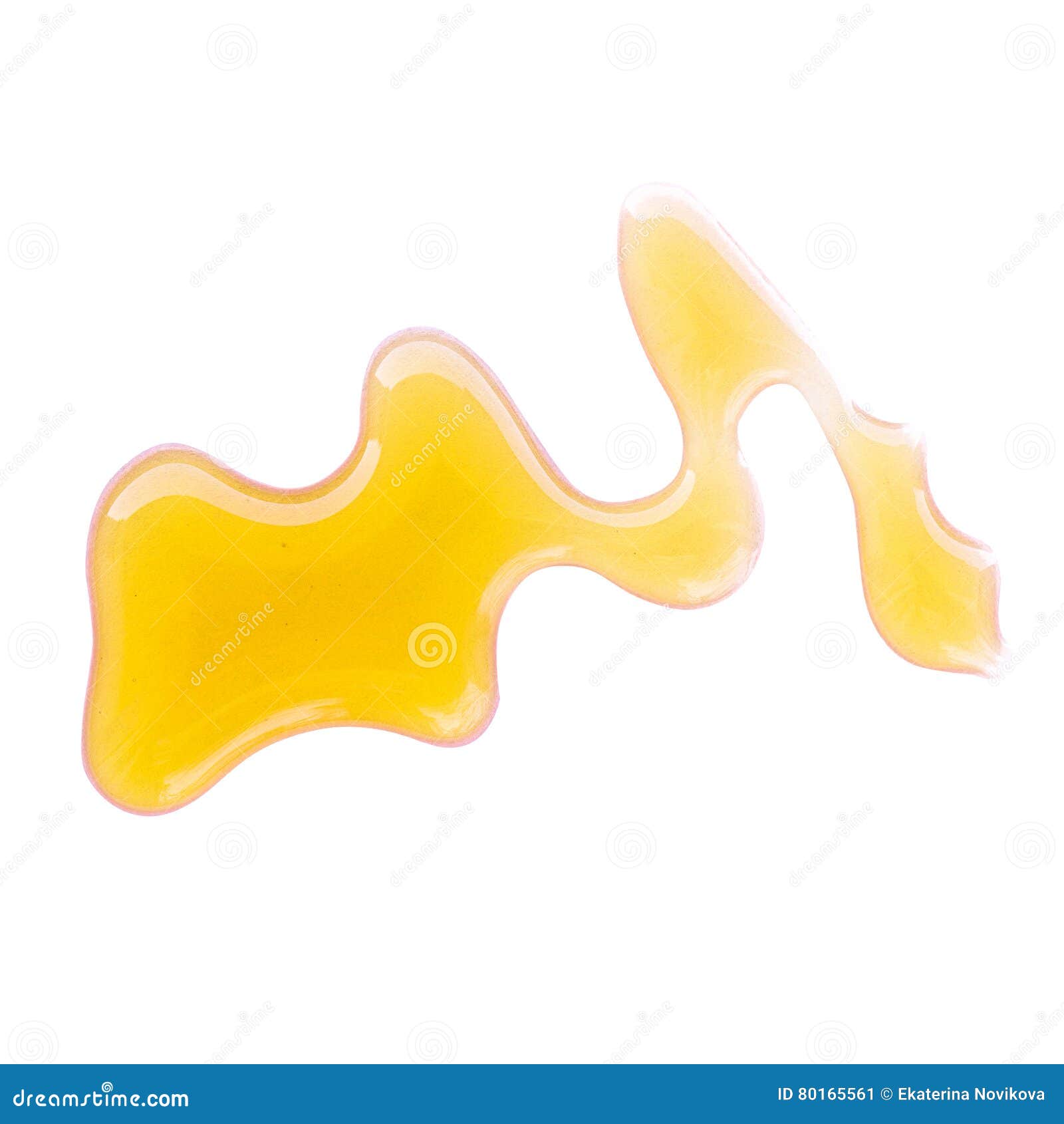 Honey Stains Isolated on White. Spots. View Top Stock Image Image of