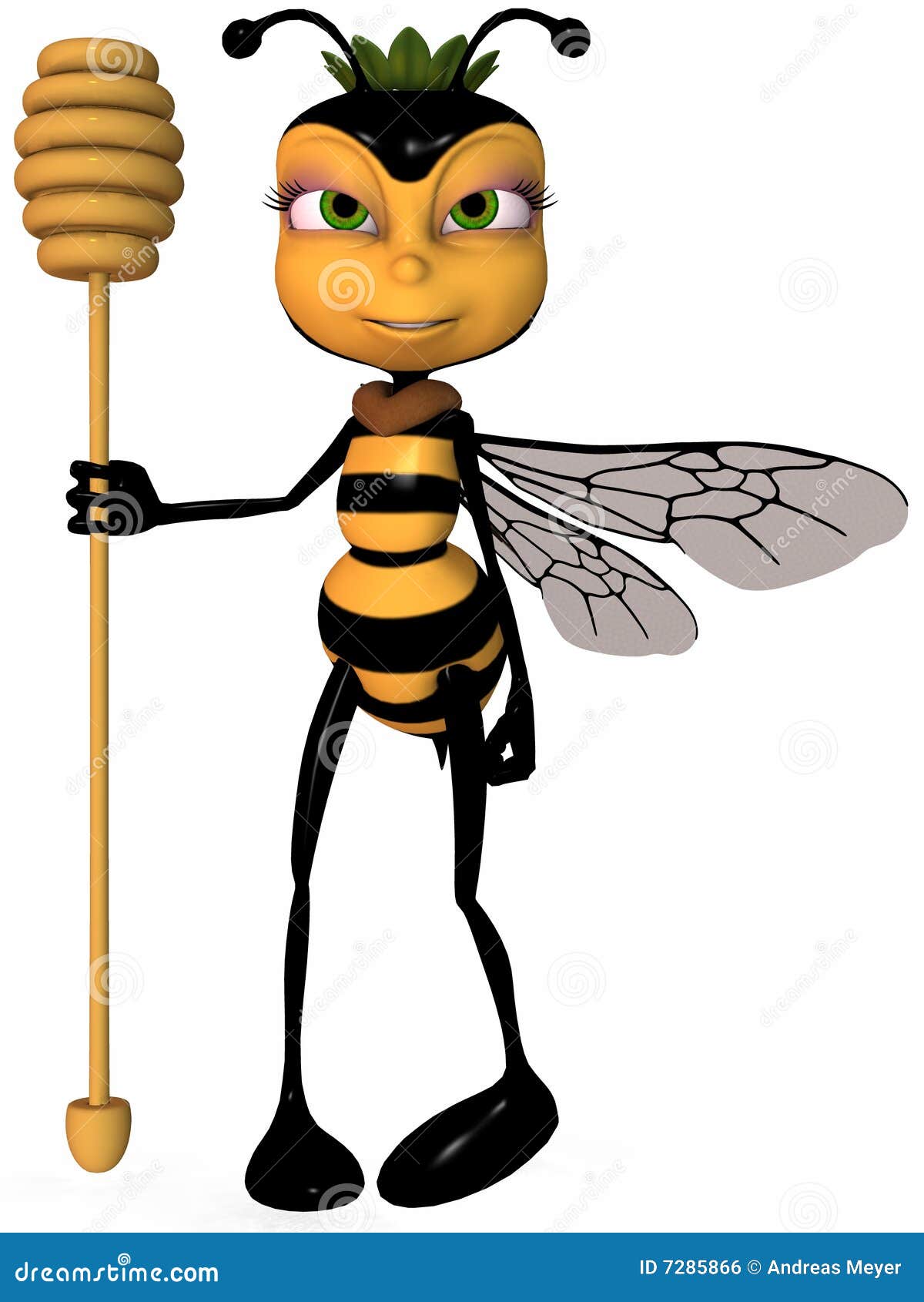 Honey the Toon Bee stock illustration. Illustration of sweet 7285866