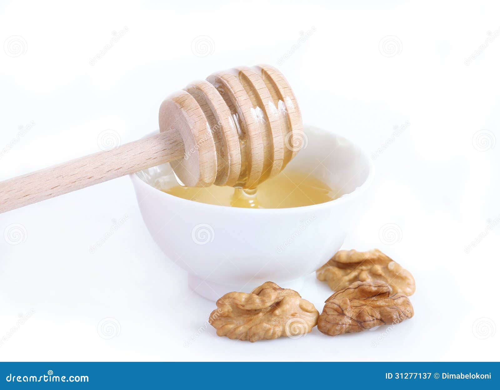 Honey and walnuts stock image. Image of walnut, honey 31277137