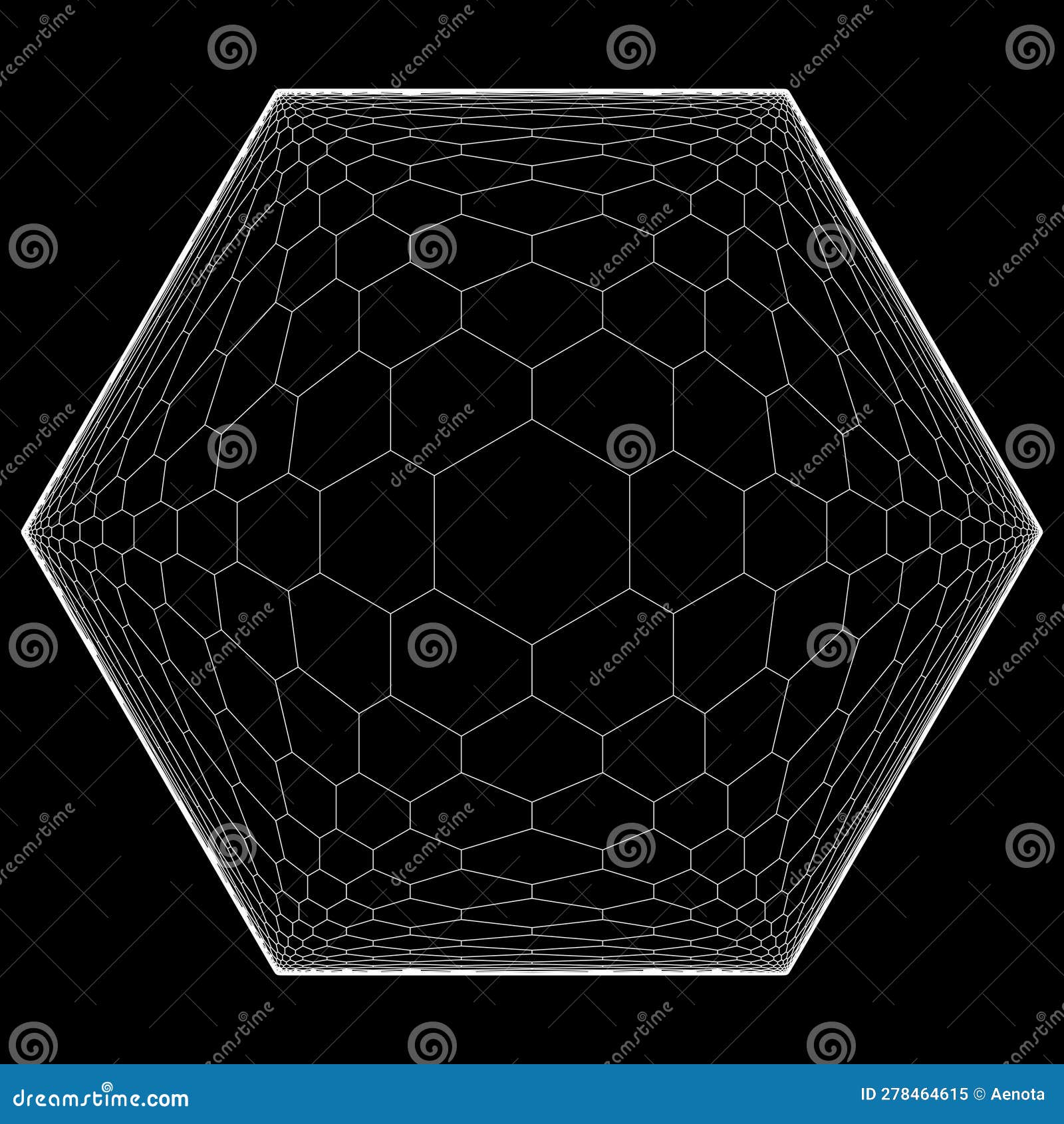 Displacement Optical Illusion Fractal Vector Illustration