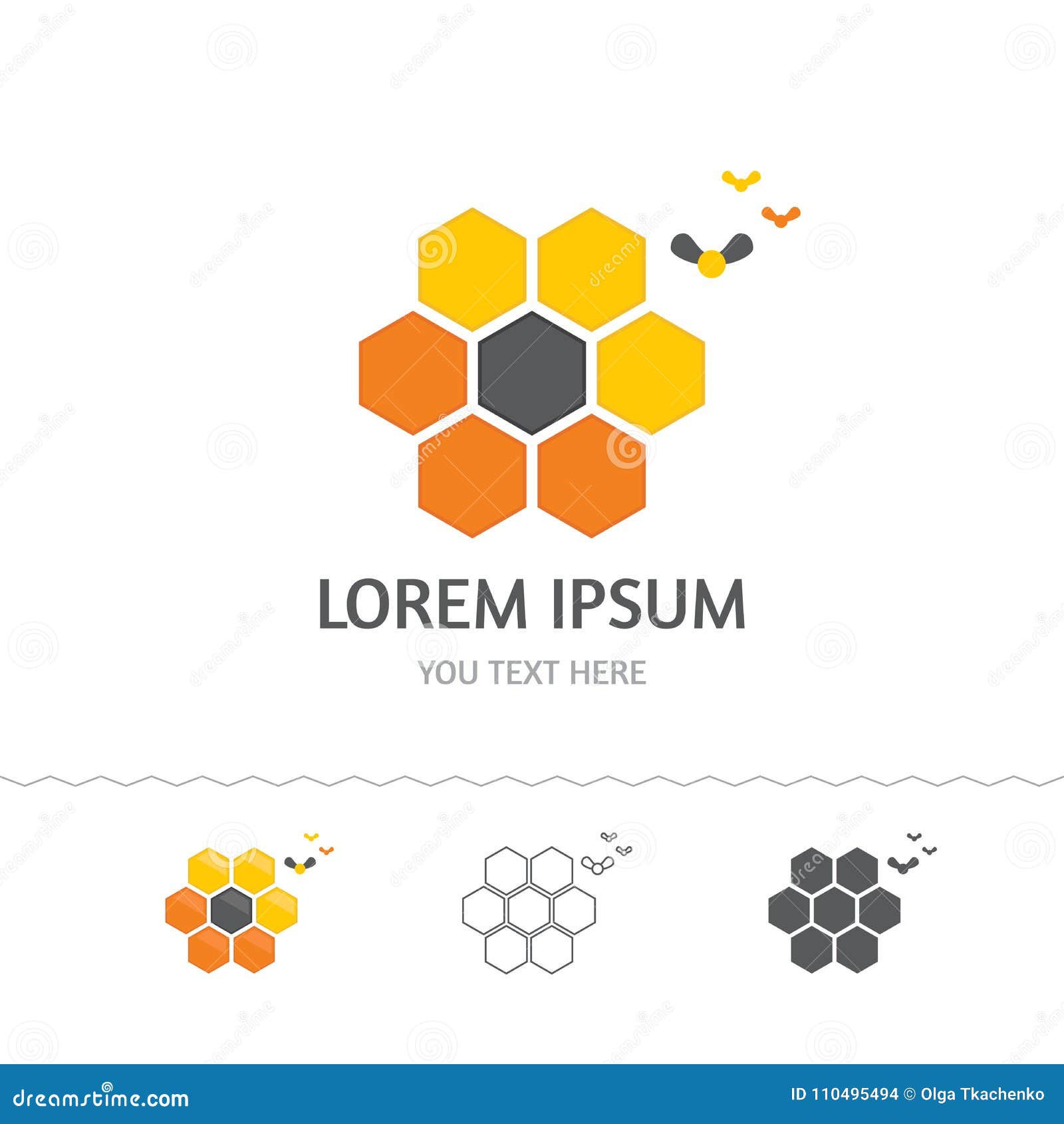 Logo. Flat Style. Vector Illustration Stock Vector