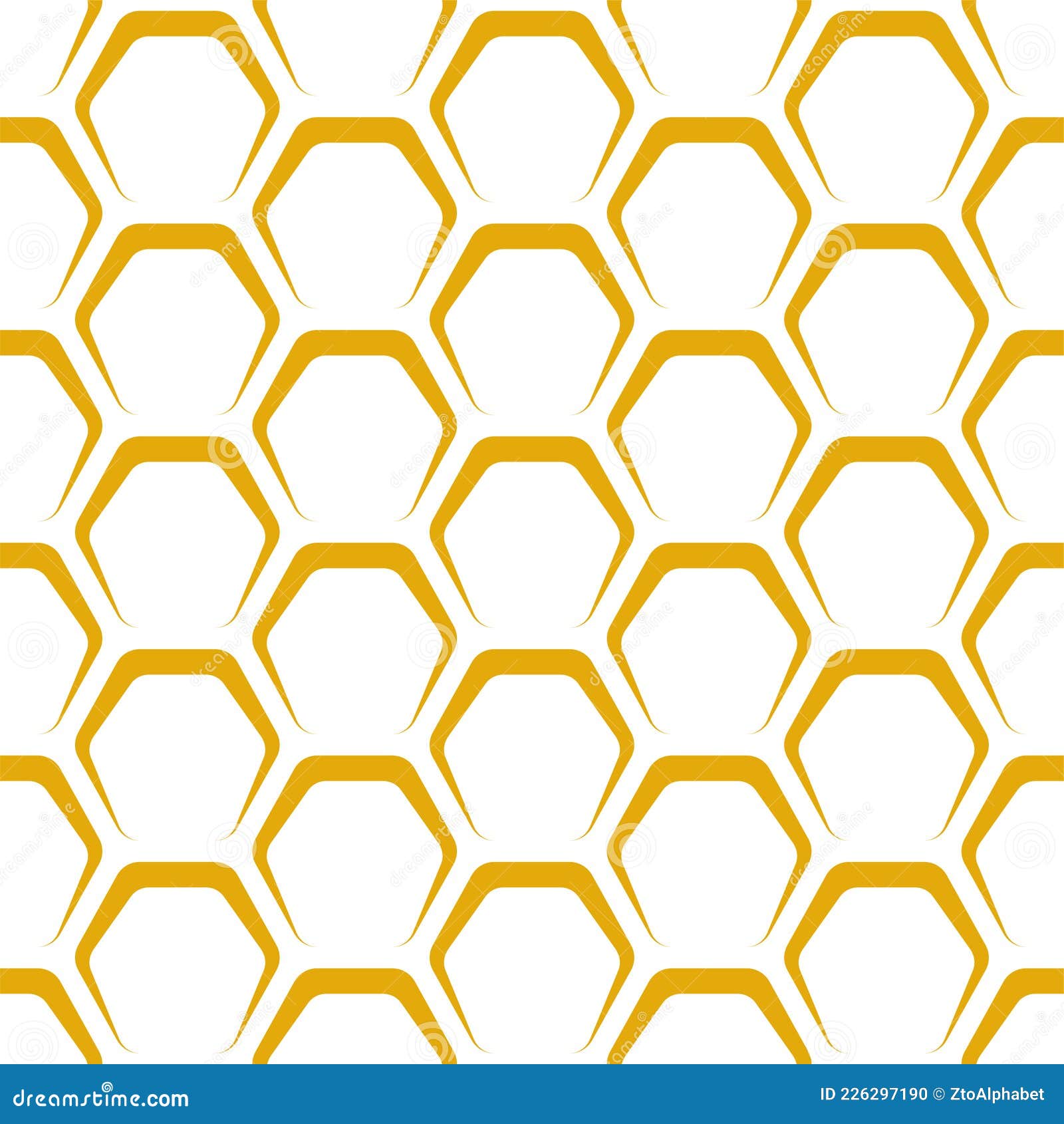 honeycomb seamless hive pattern