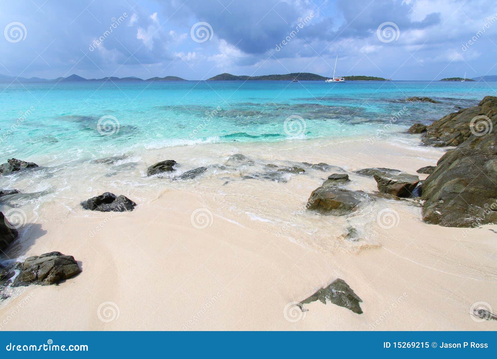 Honeymoon Beach State Park, Waterview RoyaltyFree Stock Photo