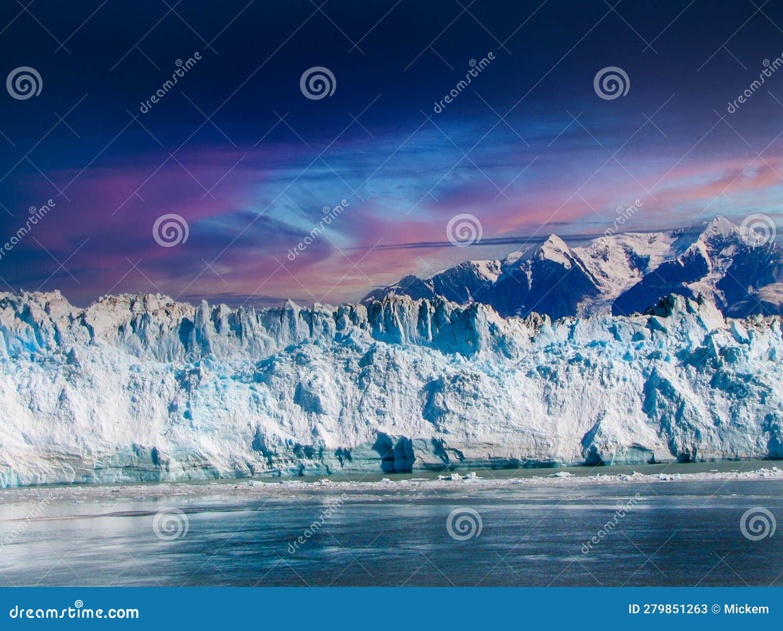 glacier bay ice flow alaska