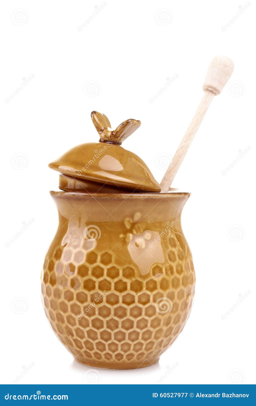 Honeypot and Spoon for Honey Stock Image Image of honeyed, health