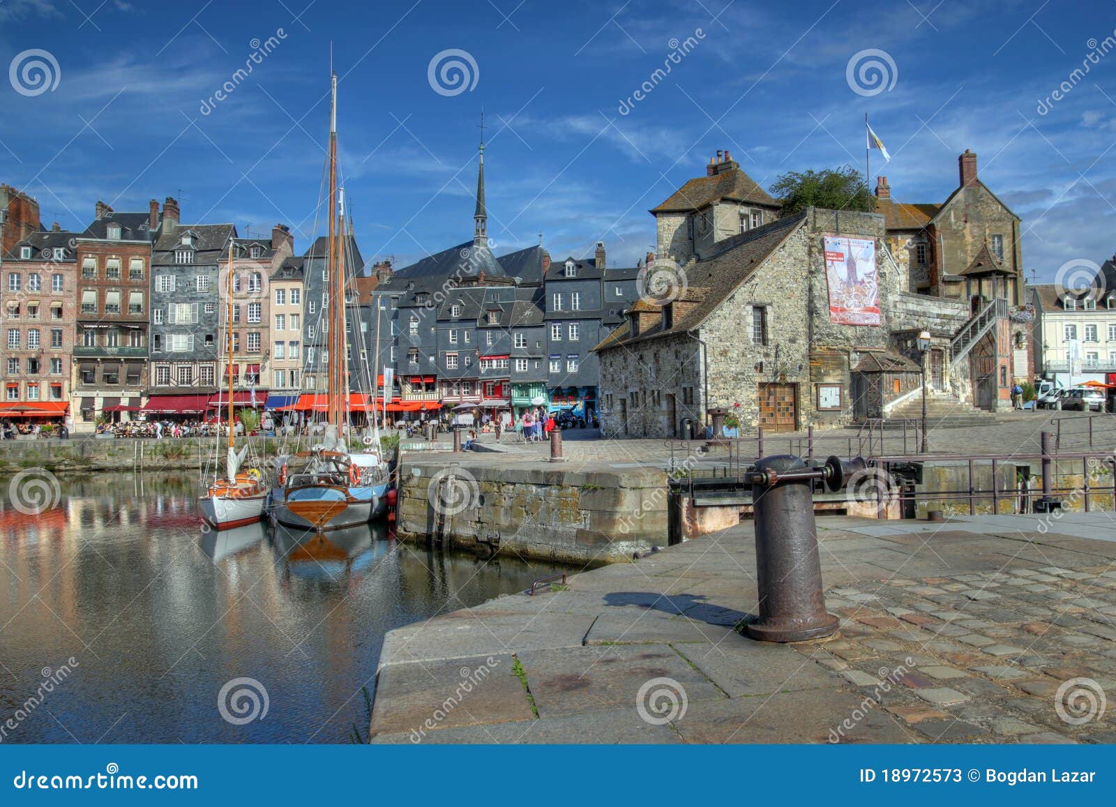 Honfleur, Normandy, France editorial stock photo. Image of buildings ...