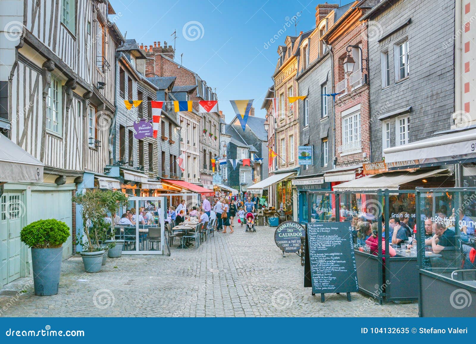 Scenic View in Honfleur, Coastal Village in Lower Normandy, France ...