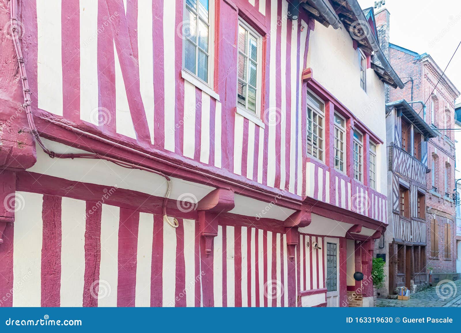 Honfleur, Normandy, Typical Houses Stock Photo Image of beautiful