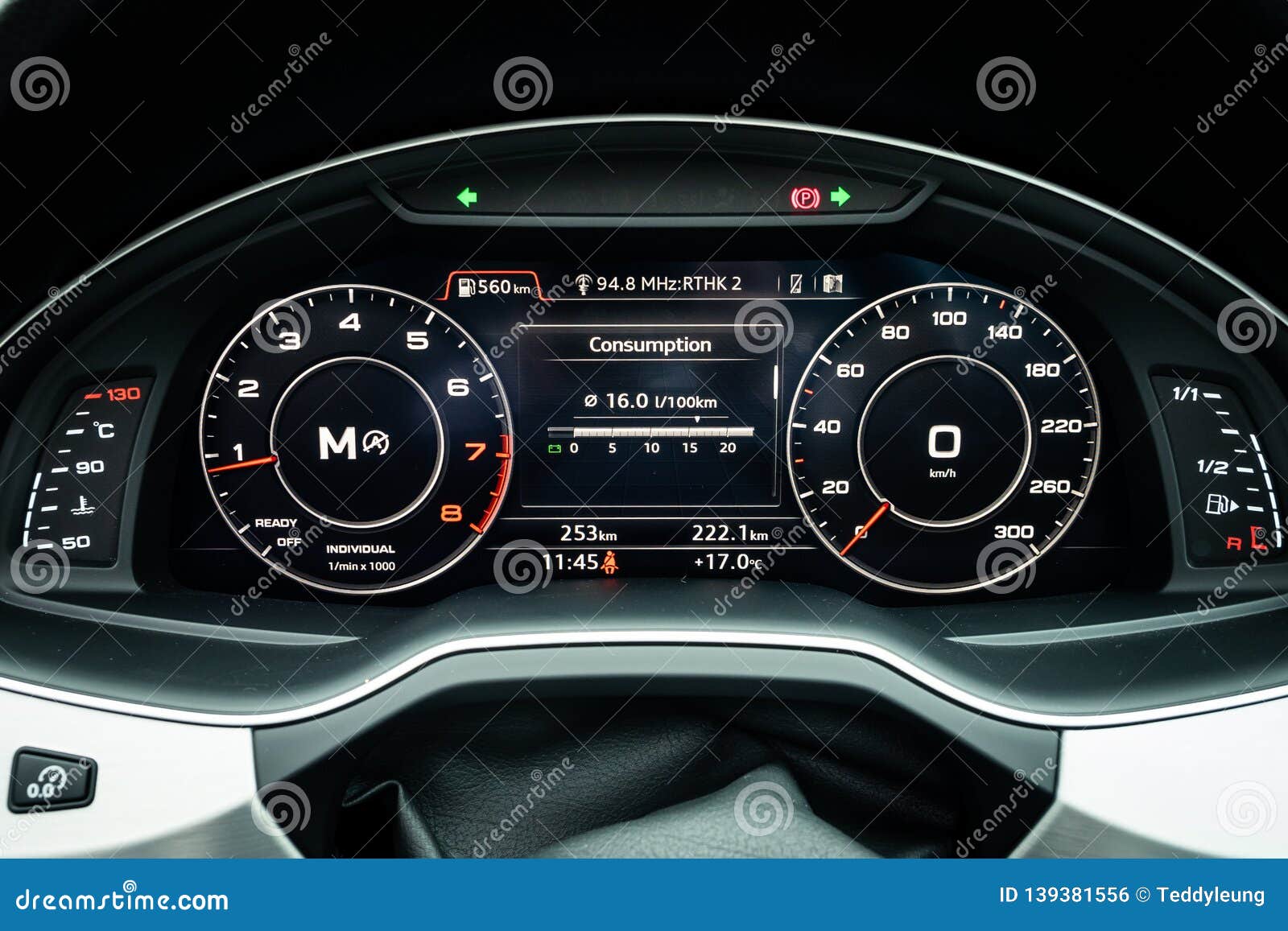 Audi Q7 2019 Dashboard Editorial Photo Image Of Saloon