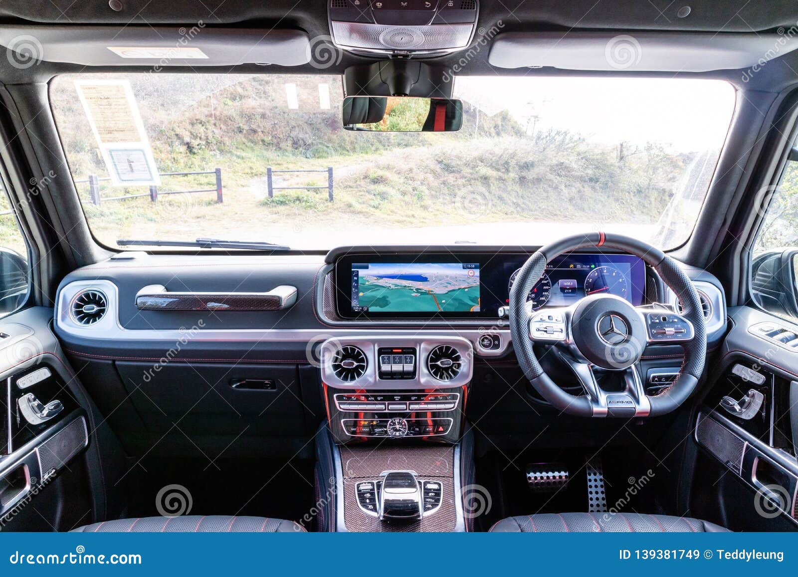 Mercedes Amg G 63 2019 Interior Editorial Stock Image