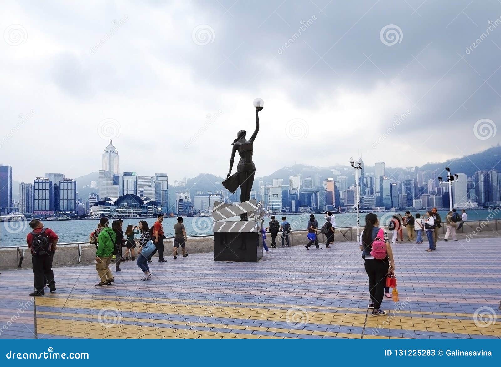 Hong Kong, China, Victoria Harbour Waterfront. Editorial Stock Photo ...