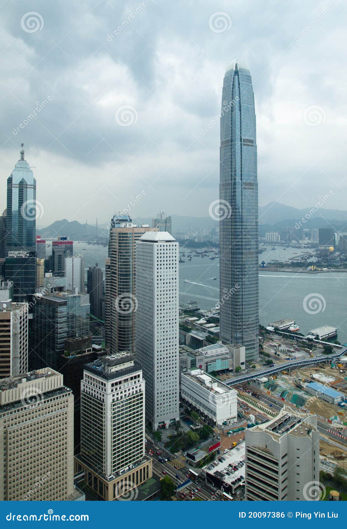 Hong Kong Commercial Buildings Stock Photo - Image of modern