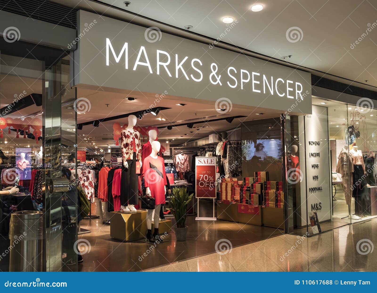 M&S Store in Hong Kong. Marks and Spencer Specializes in the Selling of ...