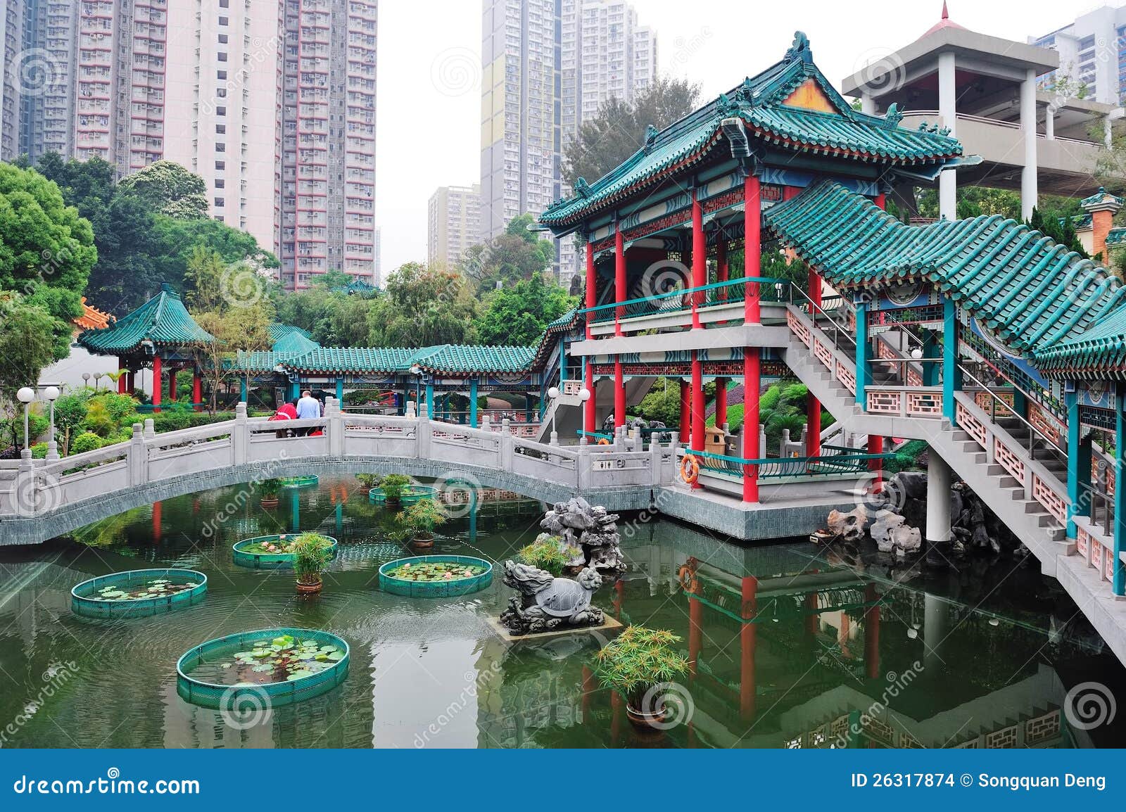 Hong Kong garden stock photo. Image of color, traditional - 26317874