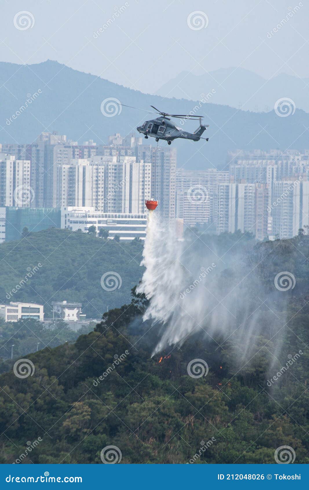 firefighting helicopters of hong kong goverment flying service