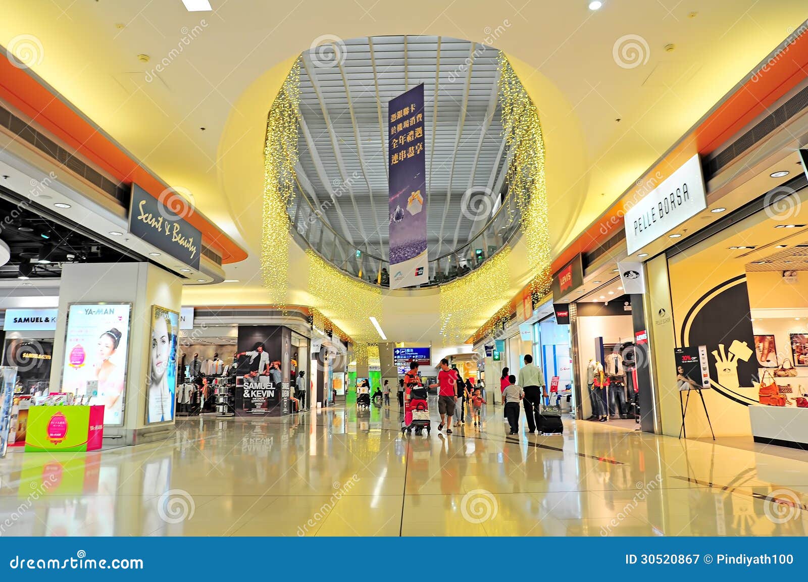 Hong Kong International Airport Shopping Area Editorial Photography - Image: 30520867