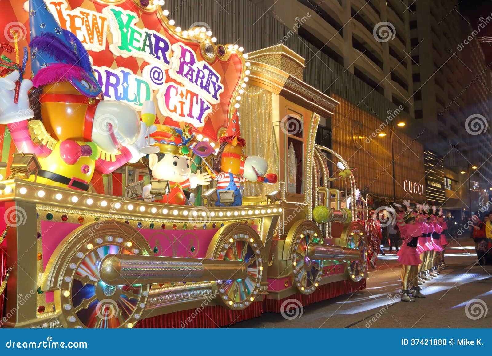 Hong Kong : Intl Chinese New Year Night Parade 2014 Editorial Stock Photo - Image of ...