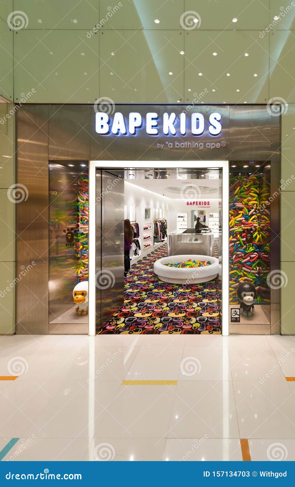 Bapekids Clothing Store In Ocean Terminal Hong Kong Editorial