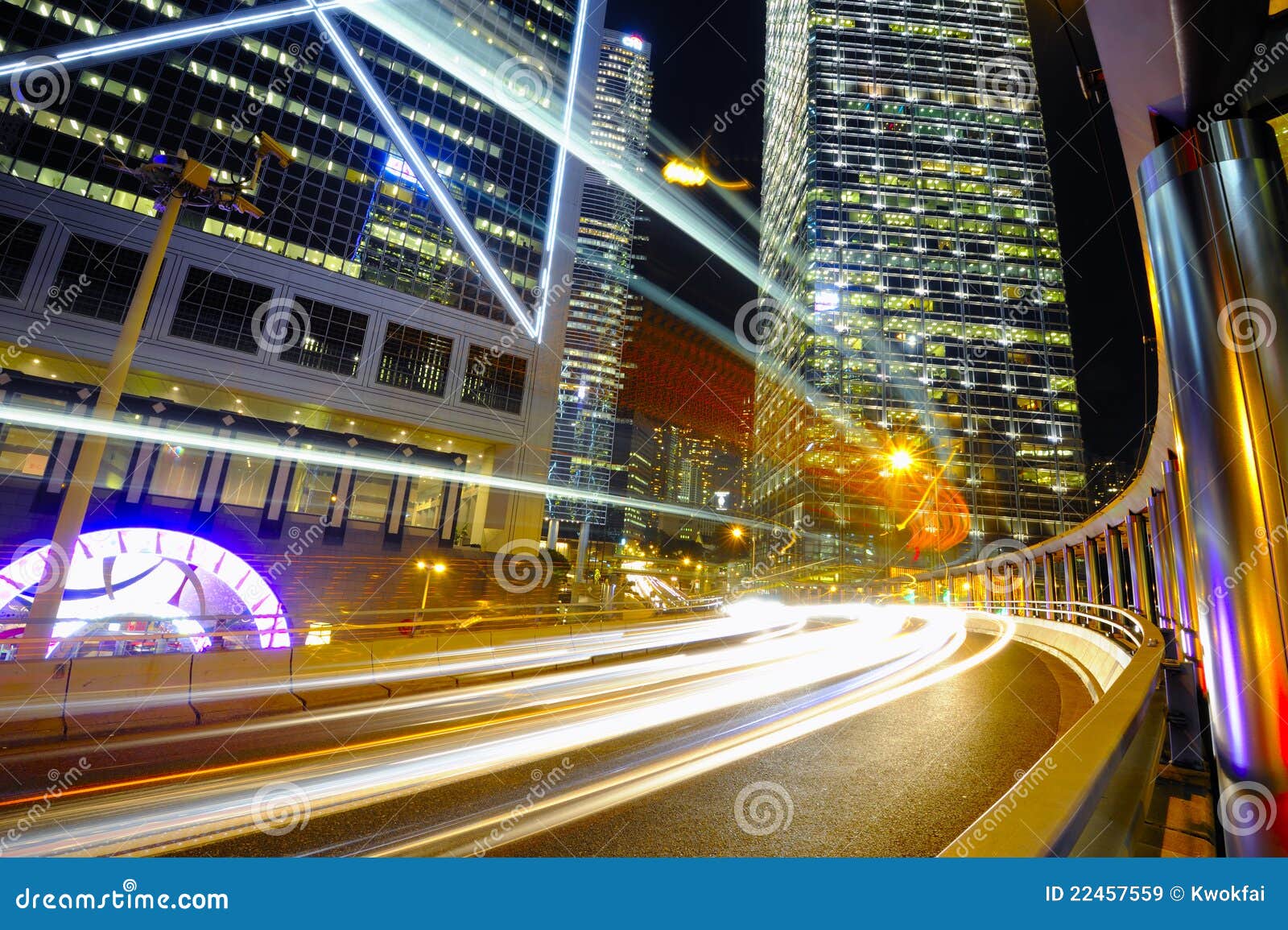 Hong Kong Night Scene stock image. Image of city, china - 22457559