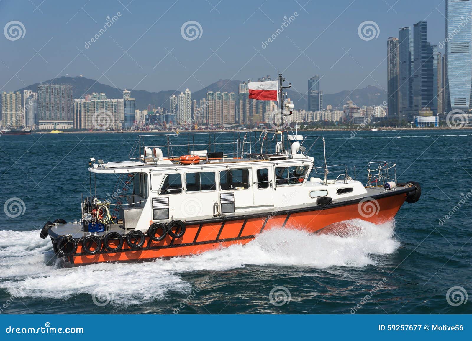 hong-kong-pilot-boat-imagen-de-archivo-imagen-de-puerto-59257677