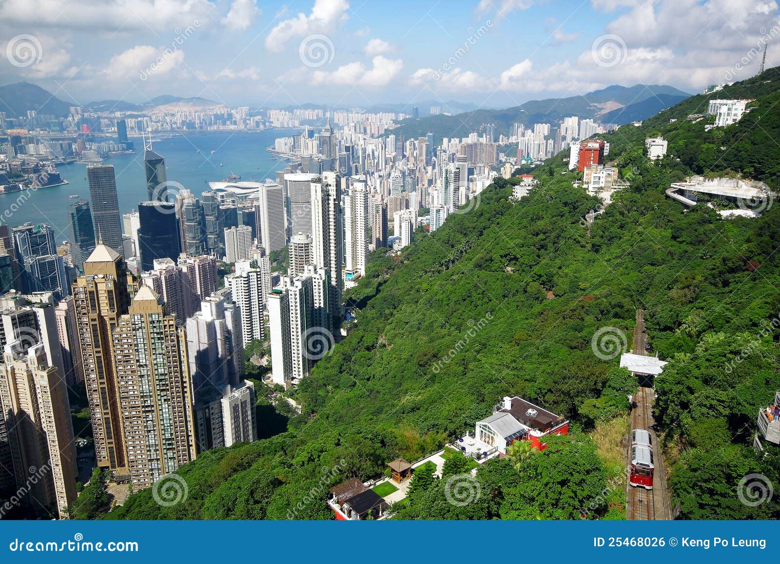 Hong Kong-Skyline stockfoto. Bild von hauptstadt, büro - 25468026