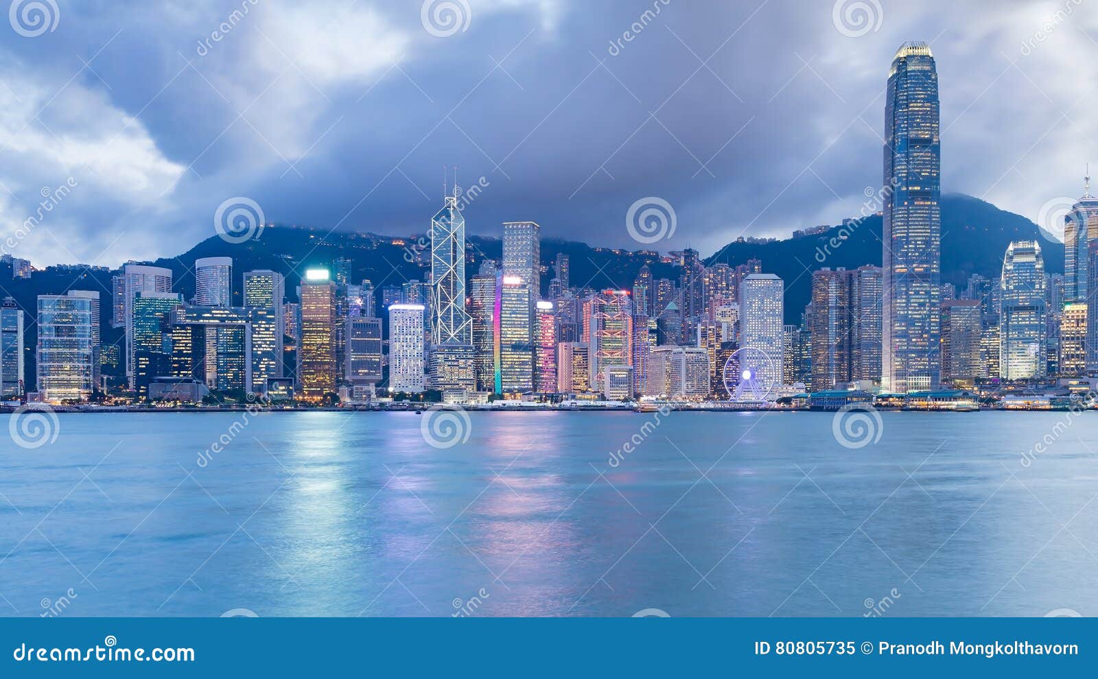 Hong Kong-stads De Bedrijfsbouw Stock Afbeelding - Image of china ...