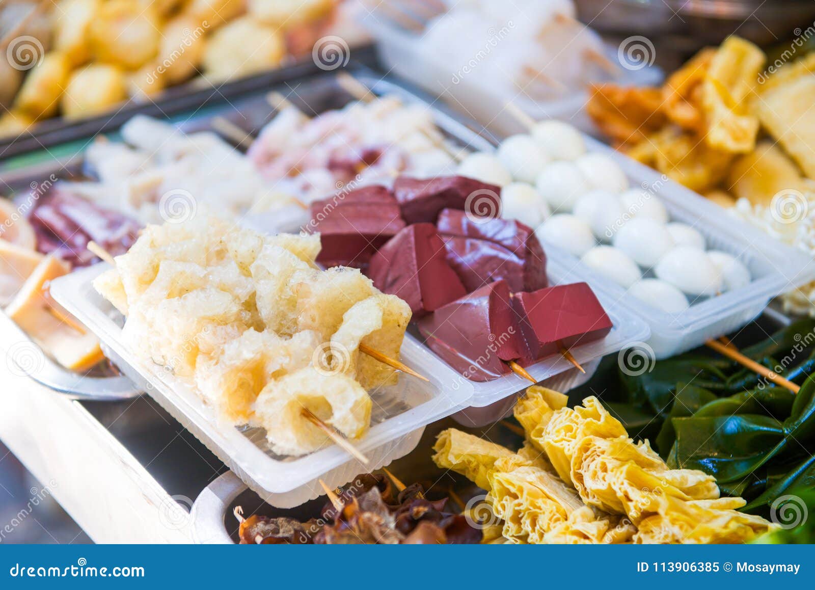 Hong Kong Street Food at Food Stall in Town, Hong Kong Stock Image