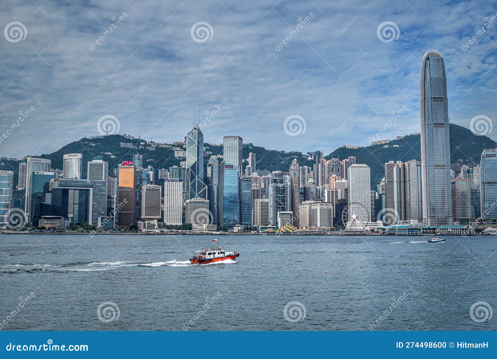 Hong Kong Victoria Harbour editorial image. Image of famousbuildings