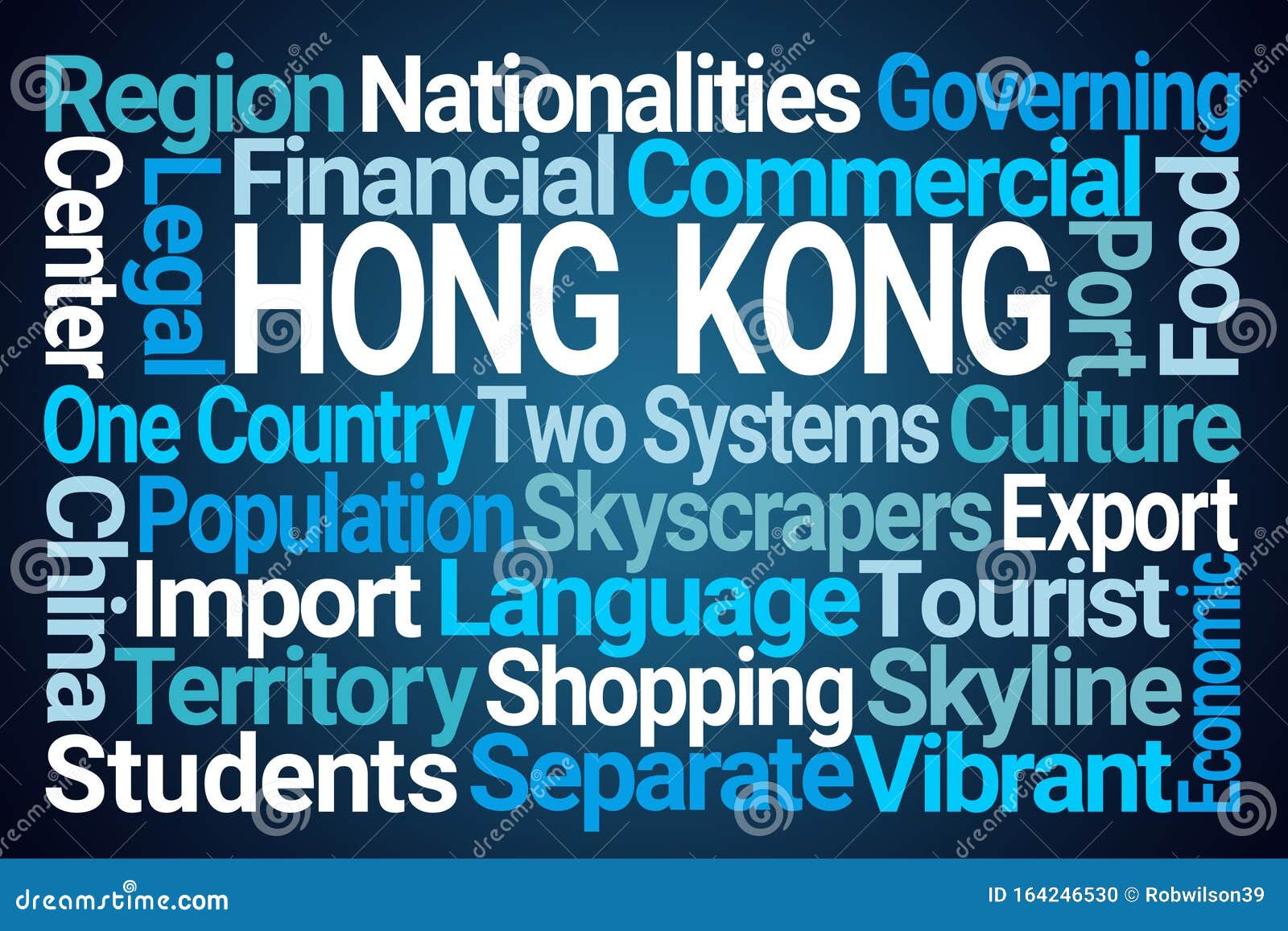 Hong Kong Word Cloud stock illustration. Illustration of legal 164246530