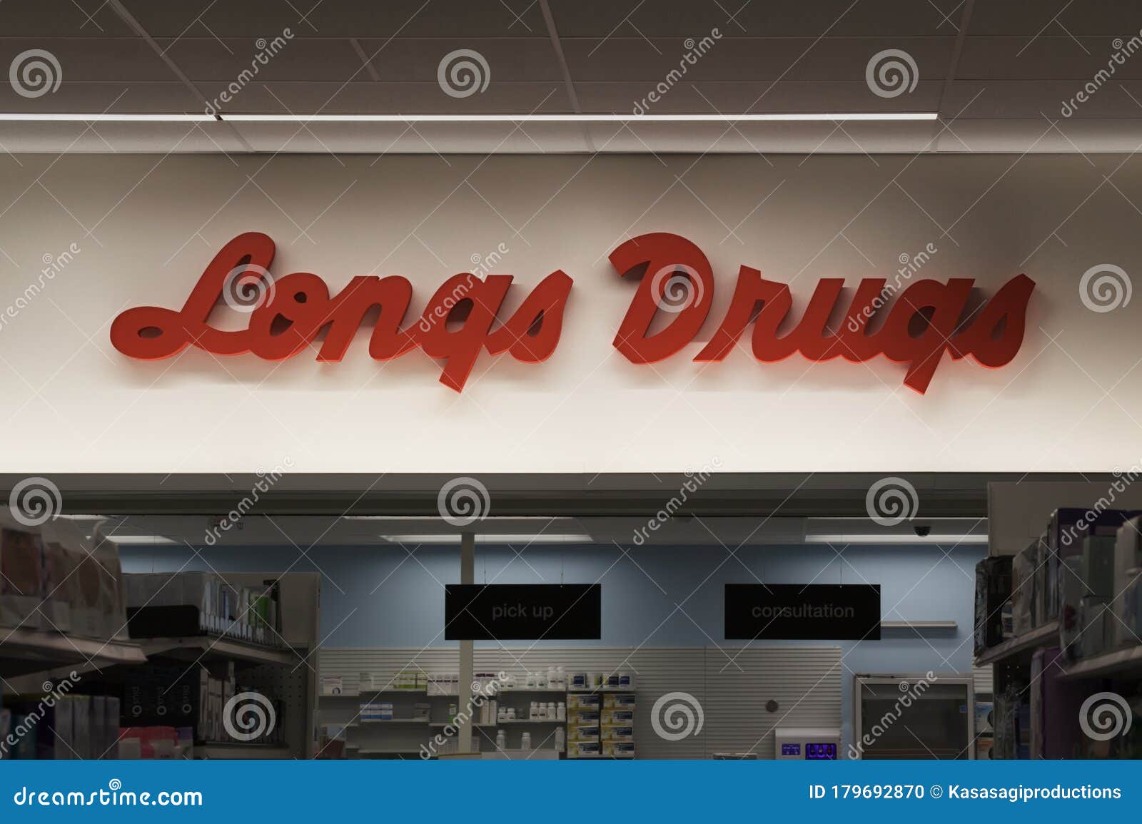 Longs Drugs Name Sign and Counter Editorial Image Image of 2020, logo