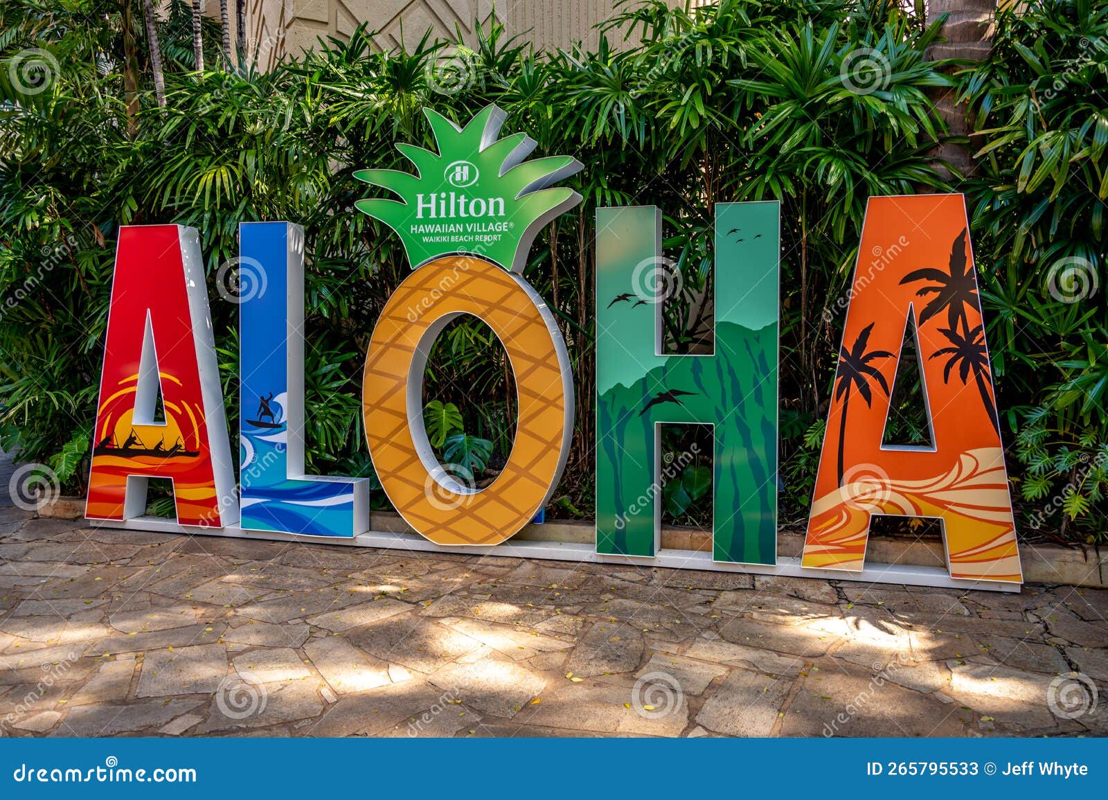 hilton hawaiian village shops map