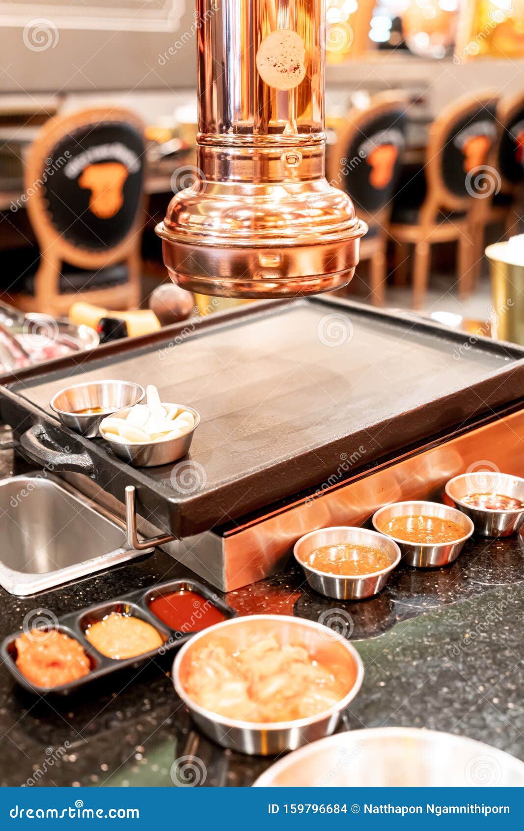 Hood in Korean Grill Restaurant Stock Photo Image of delicious